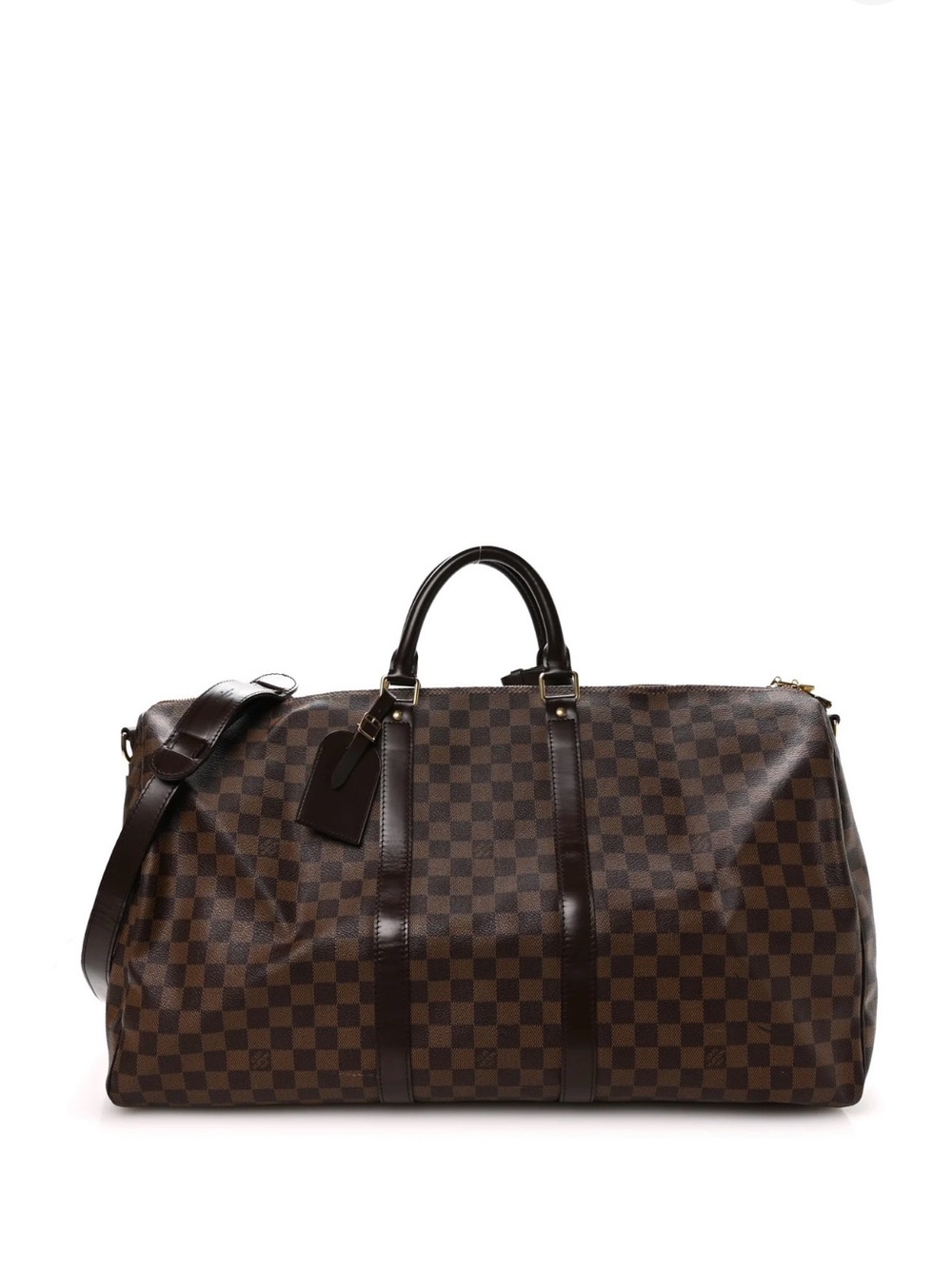 LOUIS VUITTON Damier Ebene Keepall Bandouliere 55